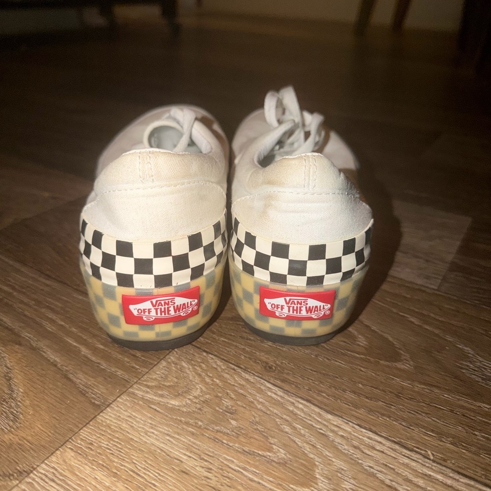 Vans Checkered Sneakers - White and Black